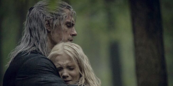 Ciri e Geralt em The Witcher