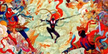 Pôster de Através do Aranhaverso