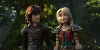 Soluço e Astrid em Como Treinar o Seu Dragão