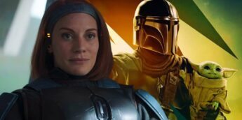 Bo-Katan e Din Djarin em The Mandalorian