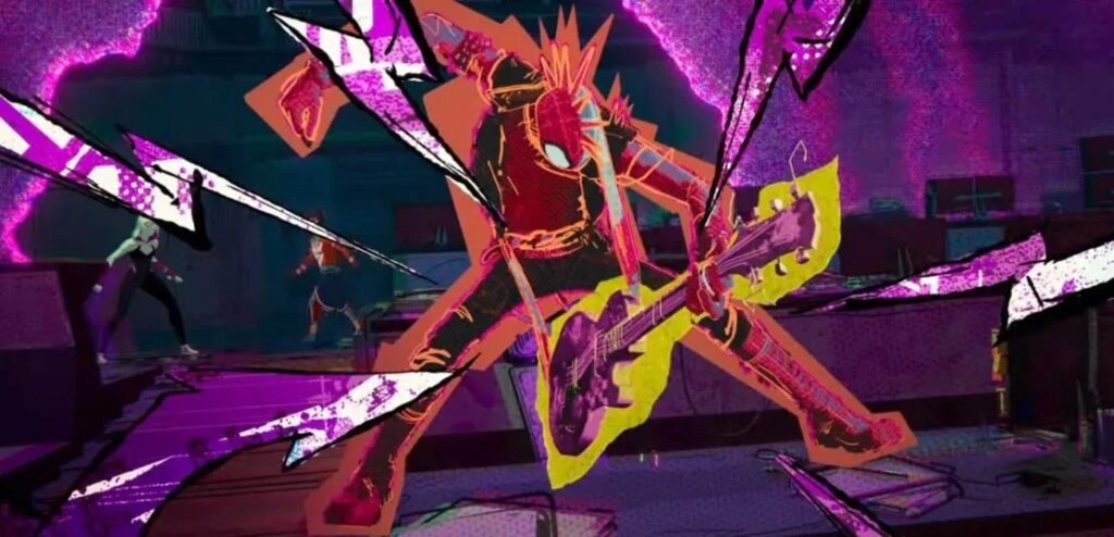 Spider-Punk em Através do Aranhaverso