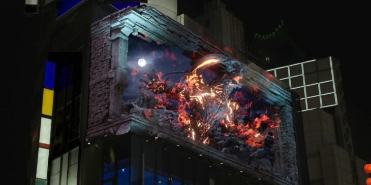Painel 3D de Final Fantasy XVI