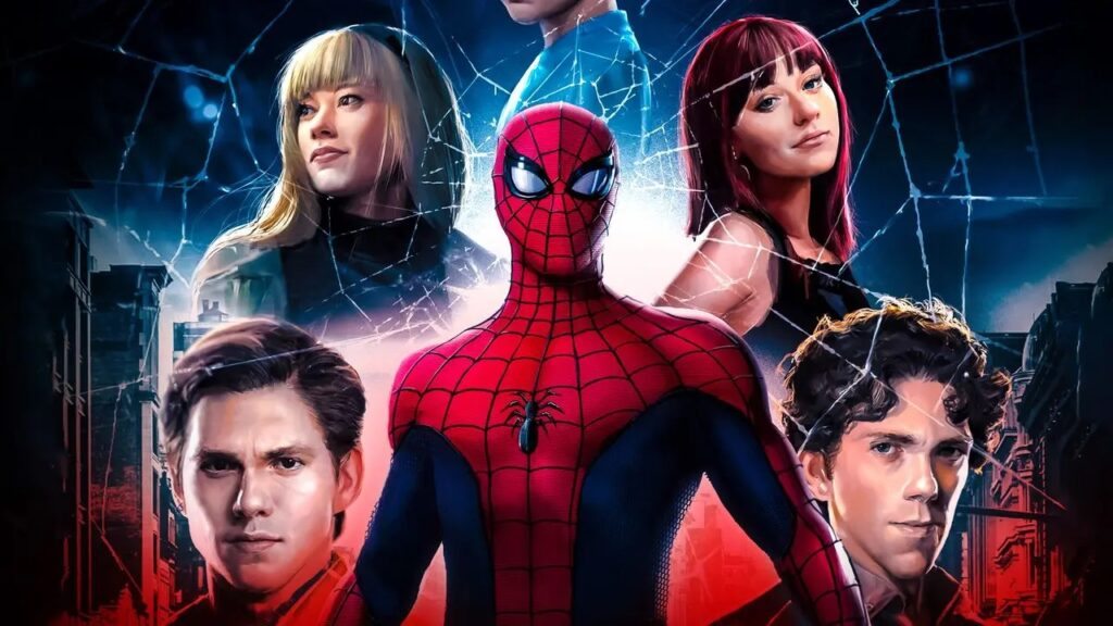 Tapete vermelho de Homem-Aranha Lotus