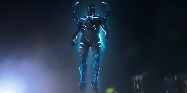 Besouro Azul com Xolo Maridueña