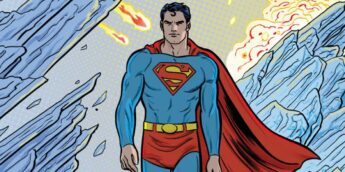 Superman com clássico visual nos quadrinhos