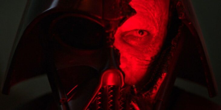 Darth Vader sob luz vermelha em Obi-Wan Kenobi