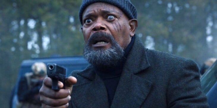 Nick Fury surpreso em Invasão Secreta