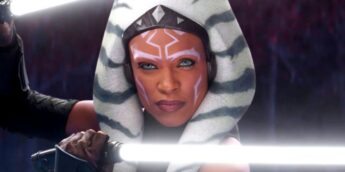 Ahsoka com sabre duplo