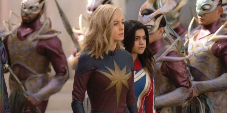 Ms Marvel e Capitã Marvel em As Marvels