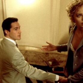 Keanu Reeves e Charlize Theron