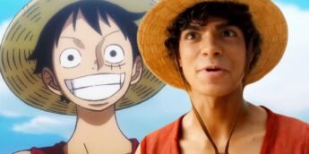 Luffy de One Piece, no anime e na série