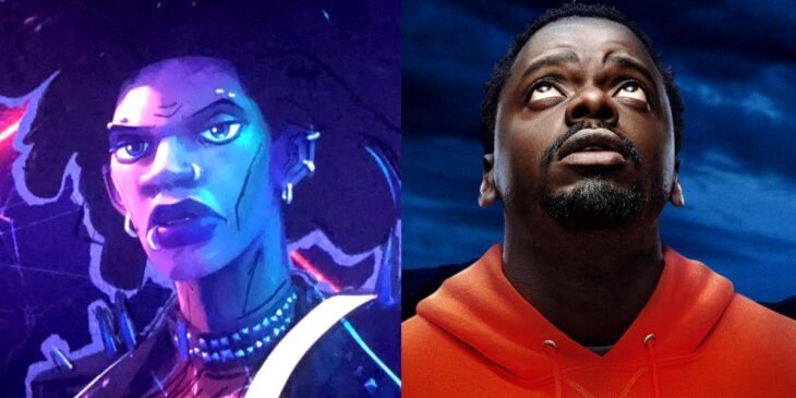Punk-Aranha, de Aranhaverso, e Daniel Kaluuya