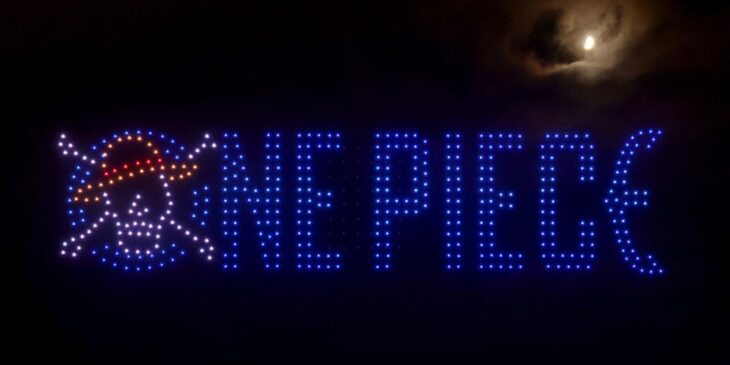 One Piece show de luzes