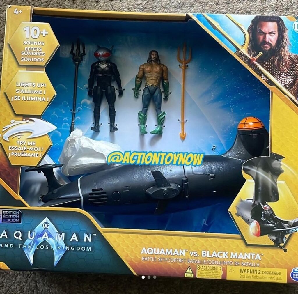 Aquaman e Arraia Negra em novos colecionáveis