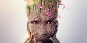 Groot entediado em Eu Sou Groot