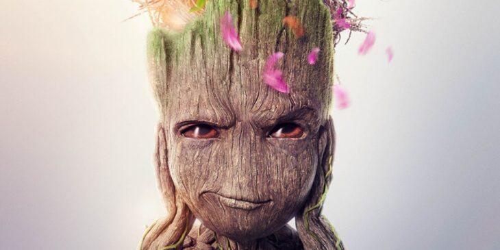 Groot entediado em Eu Sou Groot