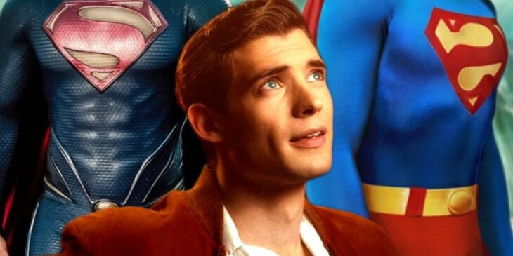 David Corenswet e trajes do Superman
