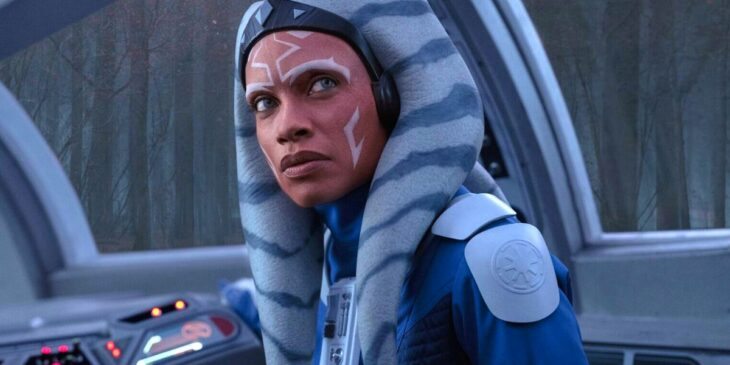 Ahsoka surpresa em sua nave