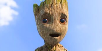 Groot surpreso em Eu Sou Groot