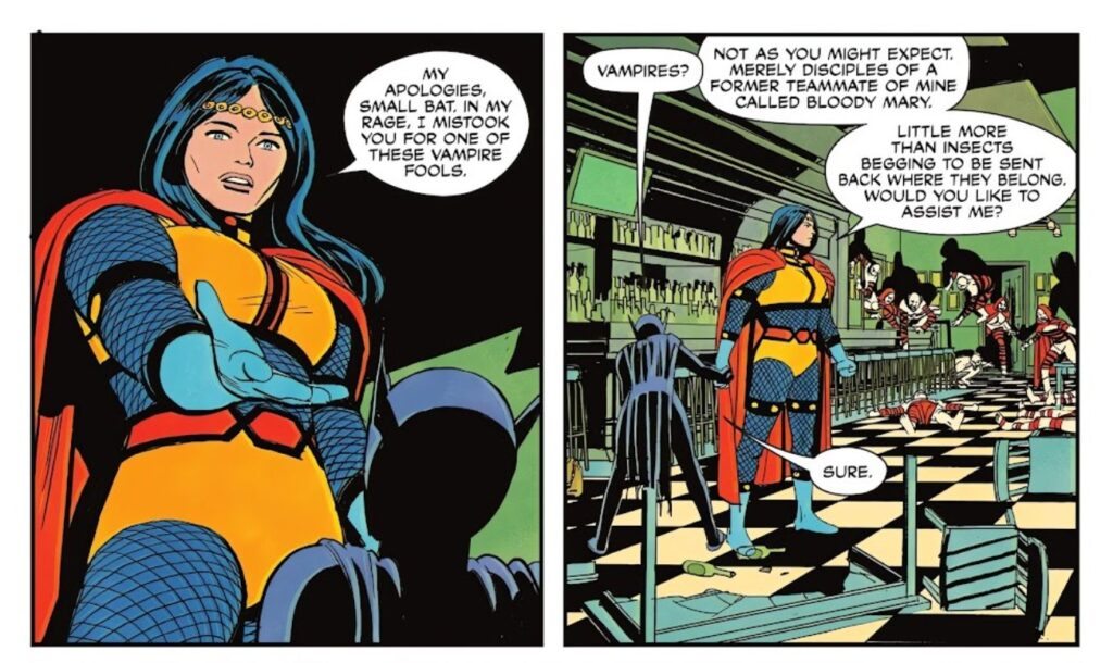 Barda e Batgirl em Birds of Prey #1