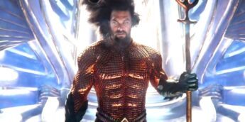 Arthur Curry portando tridente em Aquaman 2