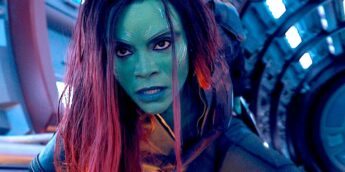 Gamora em ação, em Guardiões da Galáxia vol .3