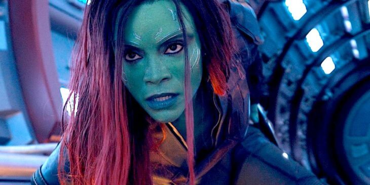 Gamora em ação, em Guardiões da Galáxia vol .3
