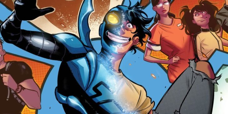 Jaime Reyes com feição assustadora em Besouro Azul