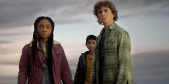 Trio de Percy Jackson em Monte Olimpo