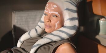 Ahsoka com feição de surpresa