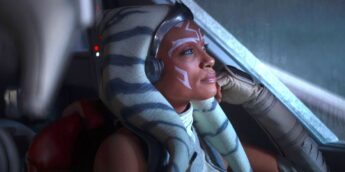 Ahsoka pensativa em nave