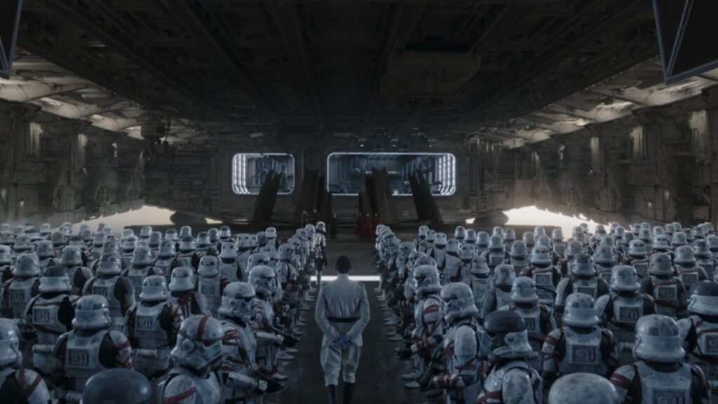 Thrawn com soldados stormtroopers