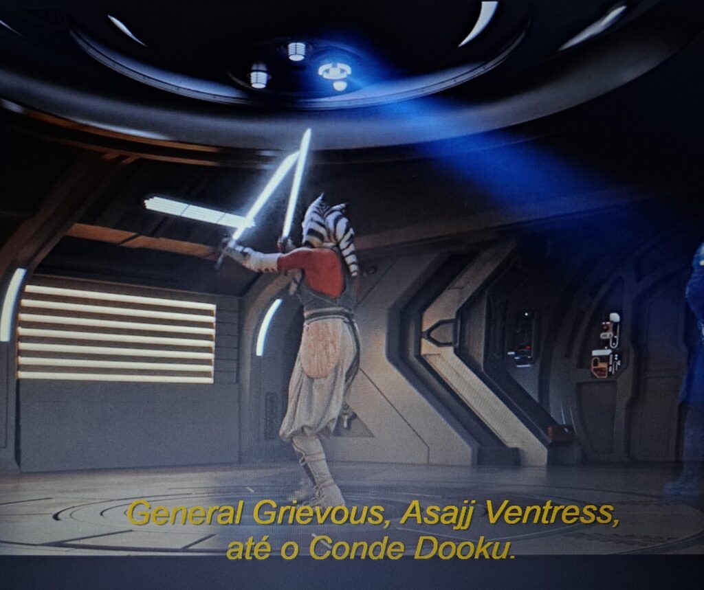Passagem do 7º ep de Ahsoka