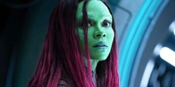 Gamora em nave de Guardiões da Galáxia Vol. 3