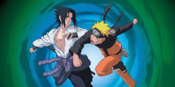 Naruto e Sasuke em imagem promocional de Naruto: Shippuden