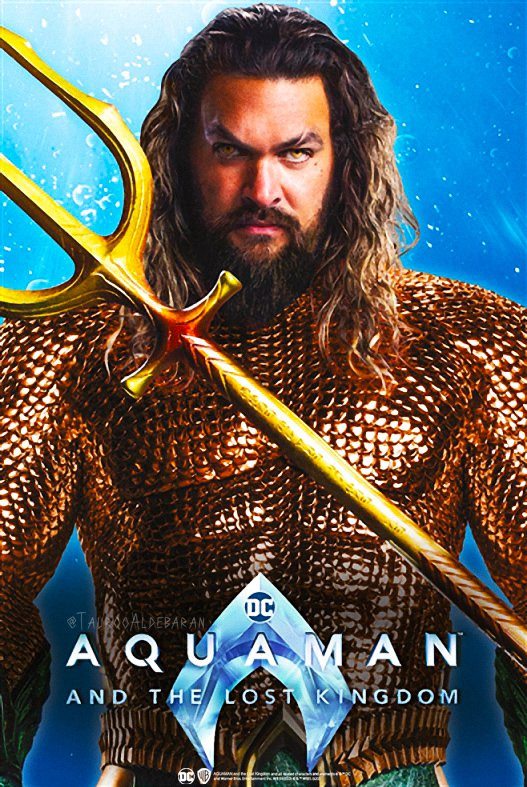 Jason Momoa em pôster de Aquaman 2