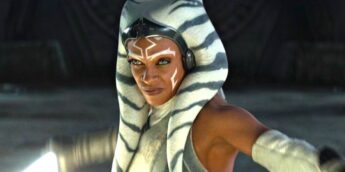 Ahsoka em batalha com sabre branco