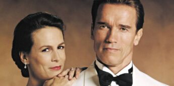 Arnold Schwarzenegger e Jamie Lee Curtis, em True Lies