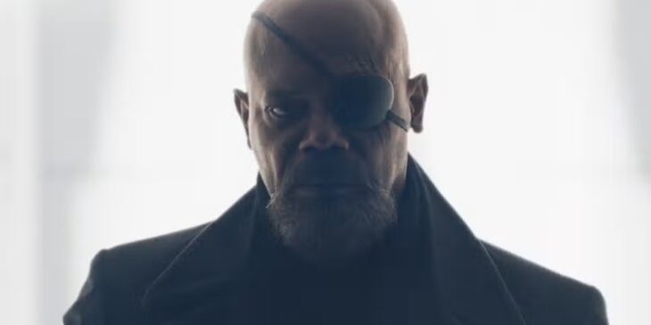 Samuel L. Jackson como Nick Fury em Invasão Secreta