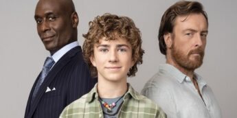 Percy Jackson com Zeus e Poseidon