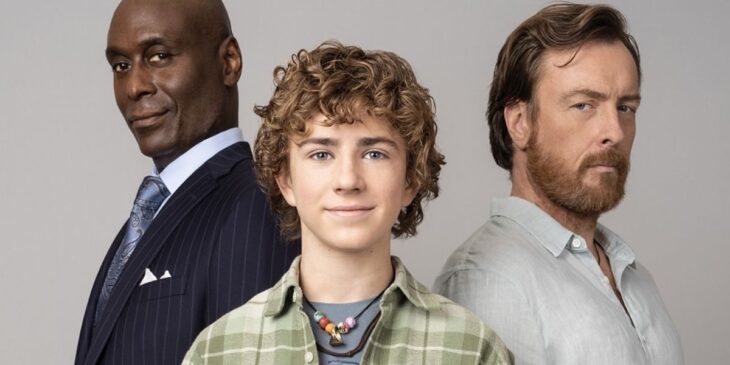 Percy Jackson com Zeus e Poseidon
