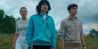 Eleven, Mike e Will, em Stranger Things