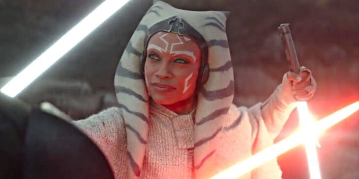 Ahsoka enfrentando Baylan em série