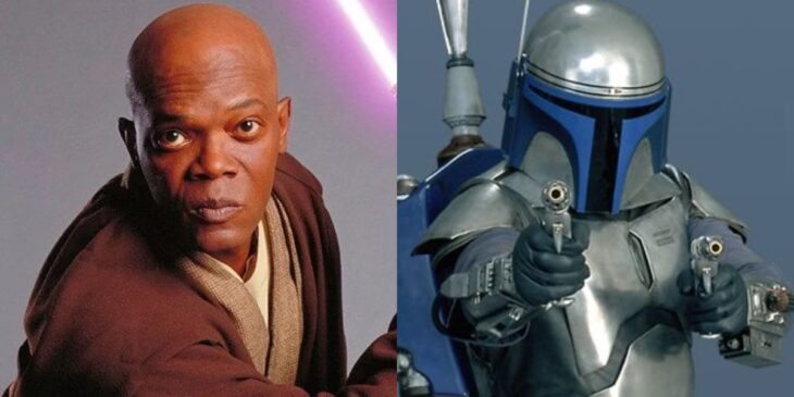 Mace Windu e Jango Fett, em Star Wars