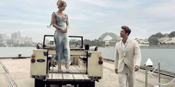 Sydney Sweeney e Glen Powell em Todos Menos Você