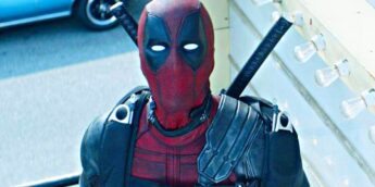 Ryan Reynolds com visual de Deadpool