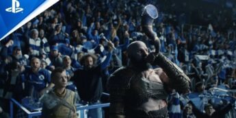 Kratos e Atreus na UEFA Champions League