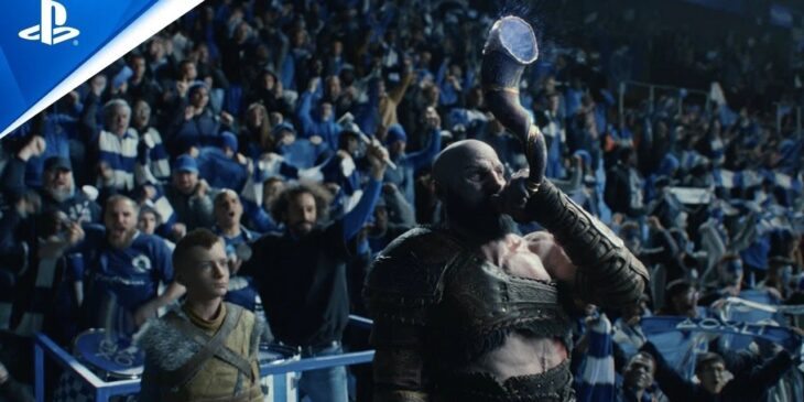 Kratos e Atreus na UEFA Champions League