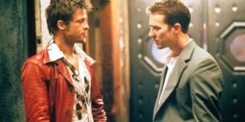 Brad Pitt e Edward Norton em Clube da Luta