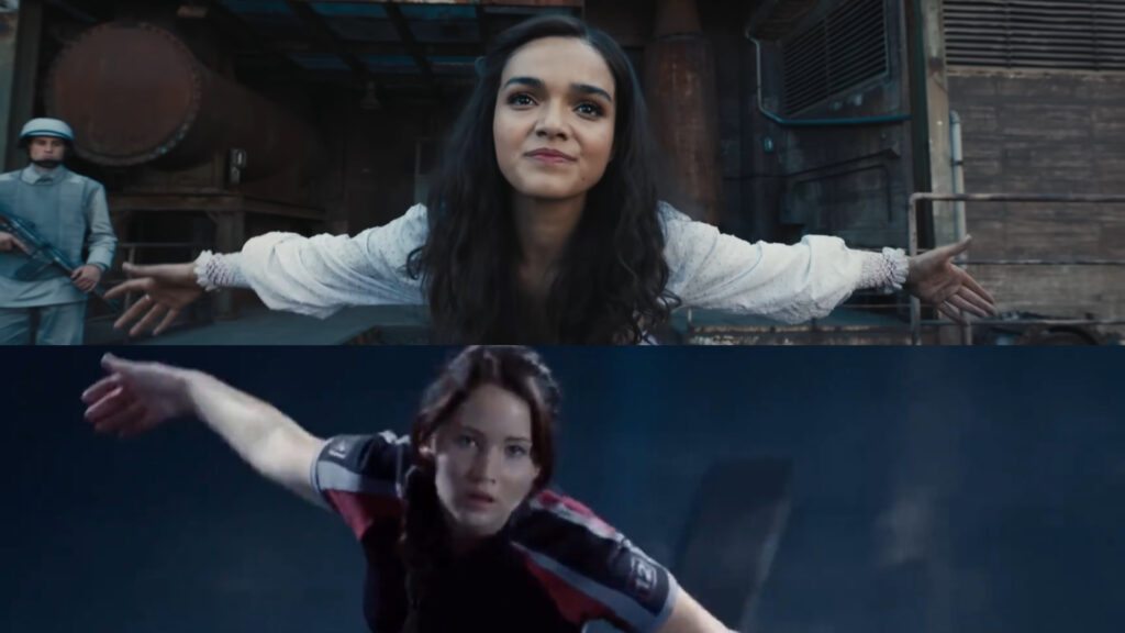 Reverências de Lucy Gray e Katniss